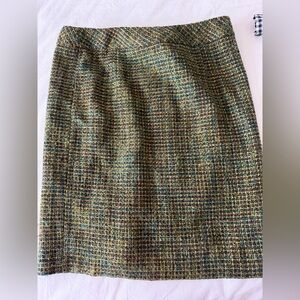 Coldwater Creek Multicolor Tweed Pencil Skirt
